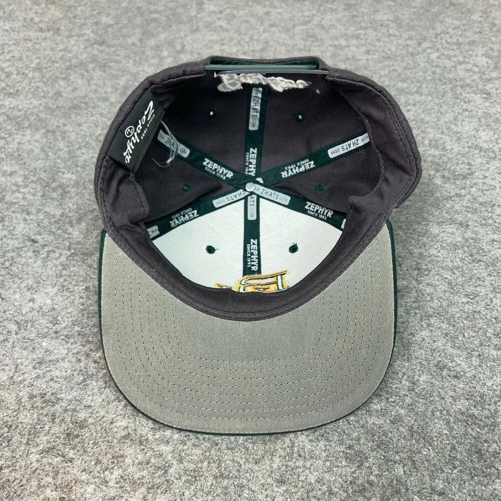 Baylor Bears Mens Hat Snapback Gray Green Cap Logo College Sports‎ Zephyr NCAA